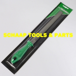 Vijl halfrondmodel 200 mm basterd met handvat | 04896BC